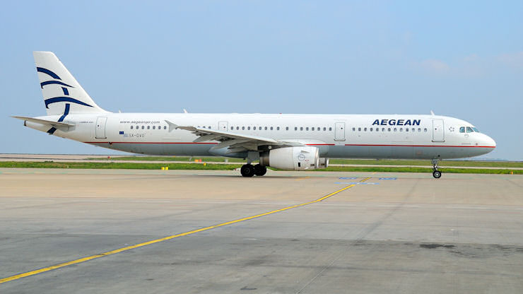 Aeroplano Aegean AirBus321 081020