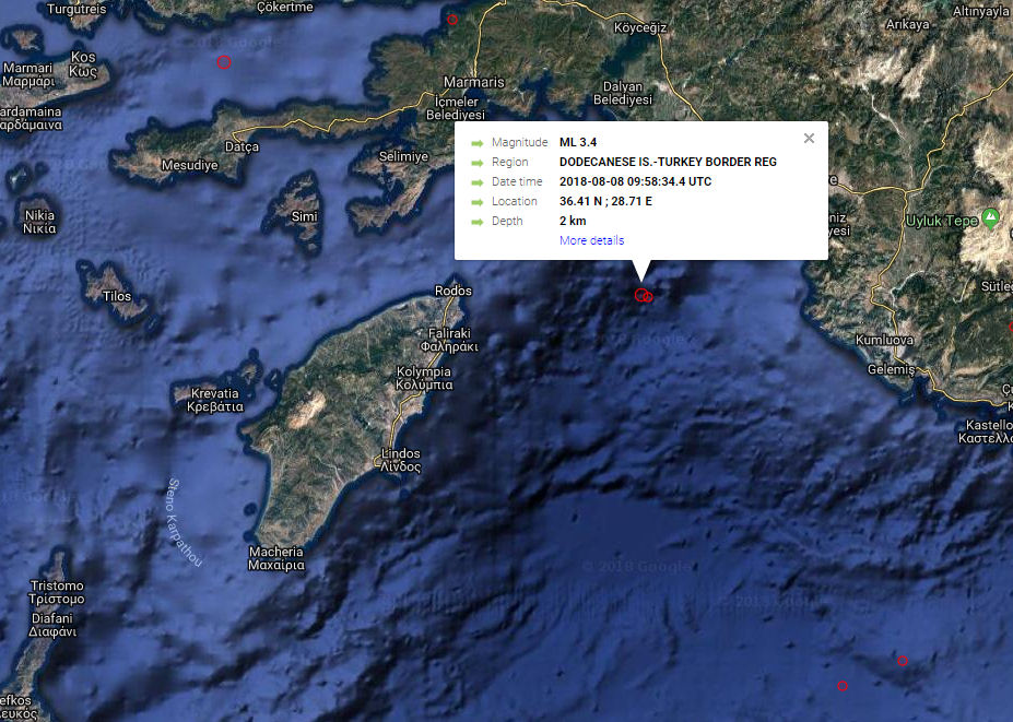 Seismos 3.4 Rodos 080818