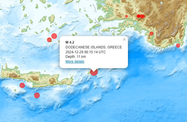 Seismos 4.2R Kasos Karpathos 291224