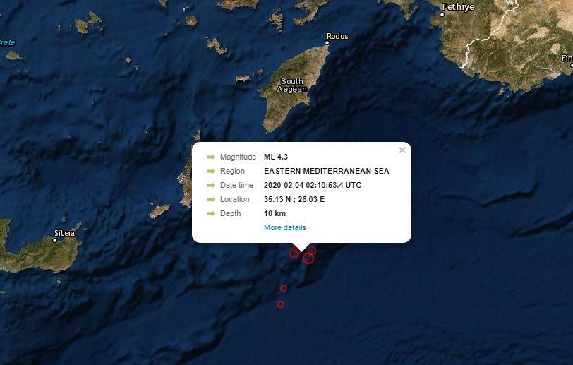 Seismos 4.3R Karpathos 040220