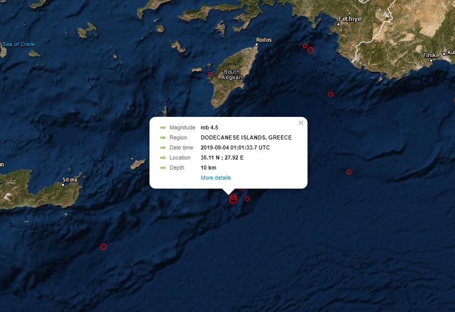 Seismos 4.5R Karpathos 040919