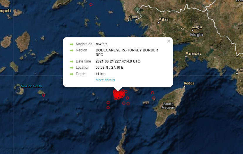 Seismos 5.2R Tilos 210621