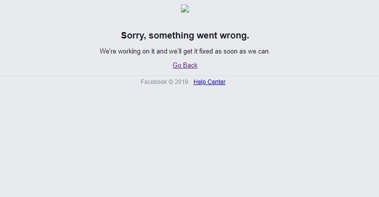 Facebook Down 170719