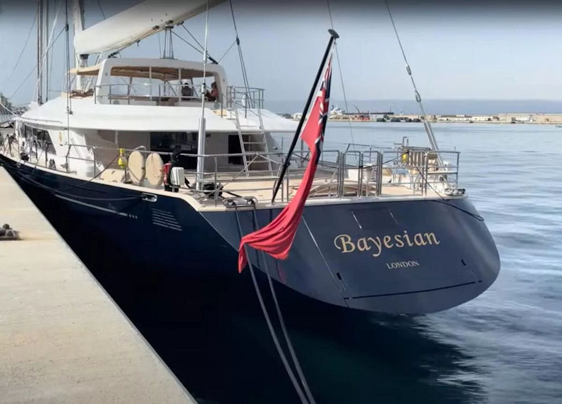 Istioforo Anemostrobilos Bayesian luxury yacht 190824c