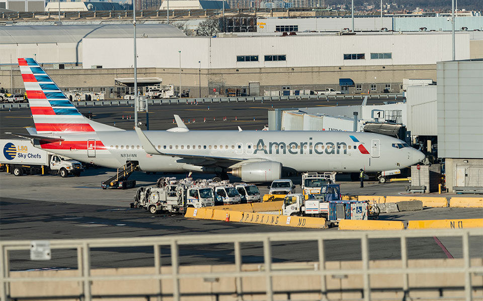 Aeroplano Amerikan Airlines 180122