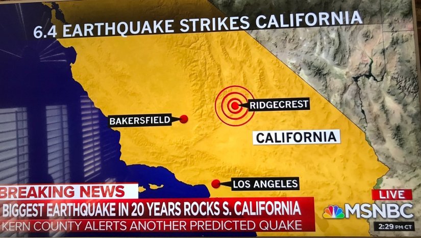 Seismos 6.4R Kalifornia 050719