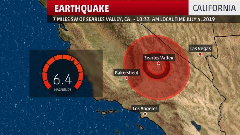 Seismos 6.4R Kalifornia 050719a