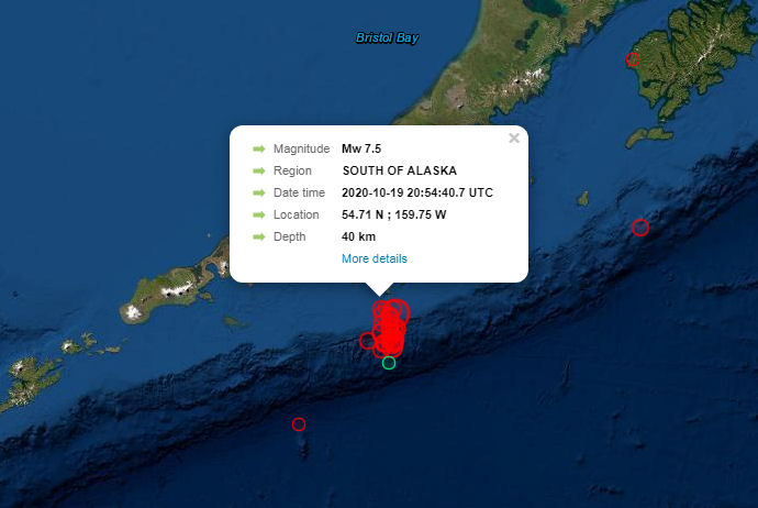 Seismos 7.5R Alaska 191020a