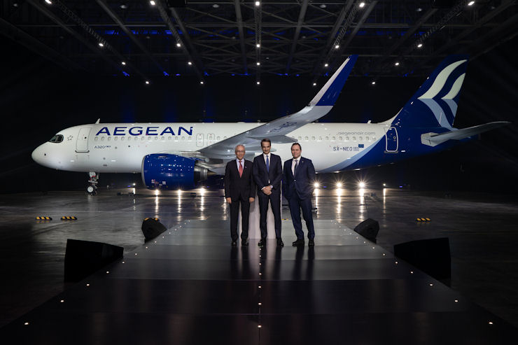 Aegean Airbus Α320neo Mitsotakis 130220