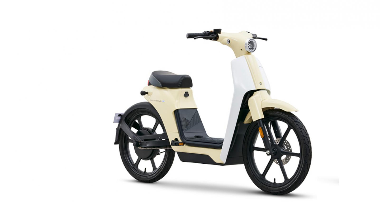 Moto Honda cub e papi ilektriko podilato1