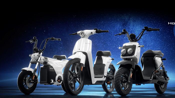 Moto Honda cub e papi ilektriko podilato1